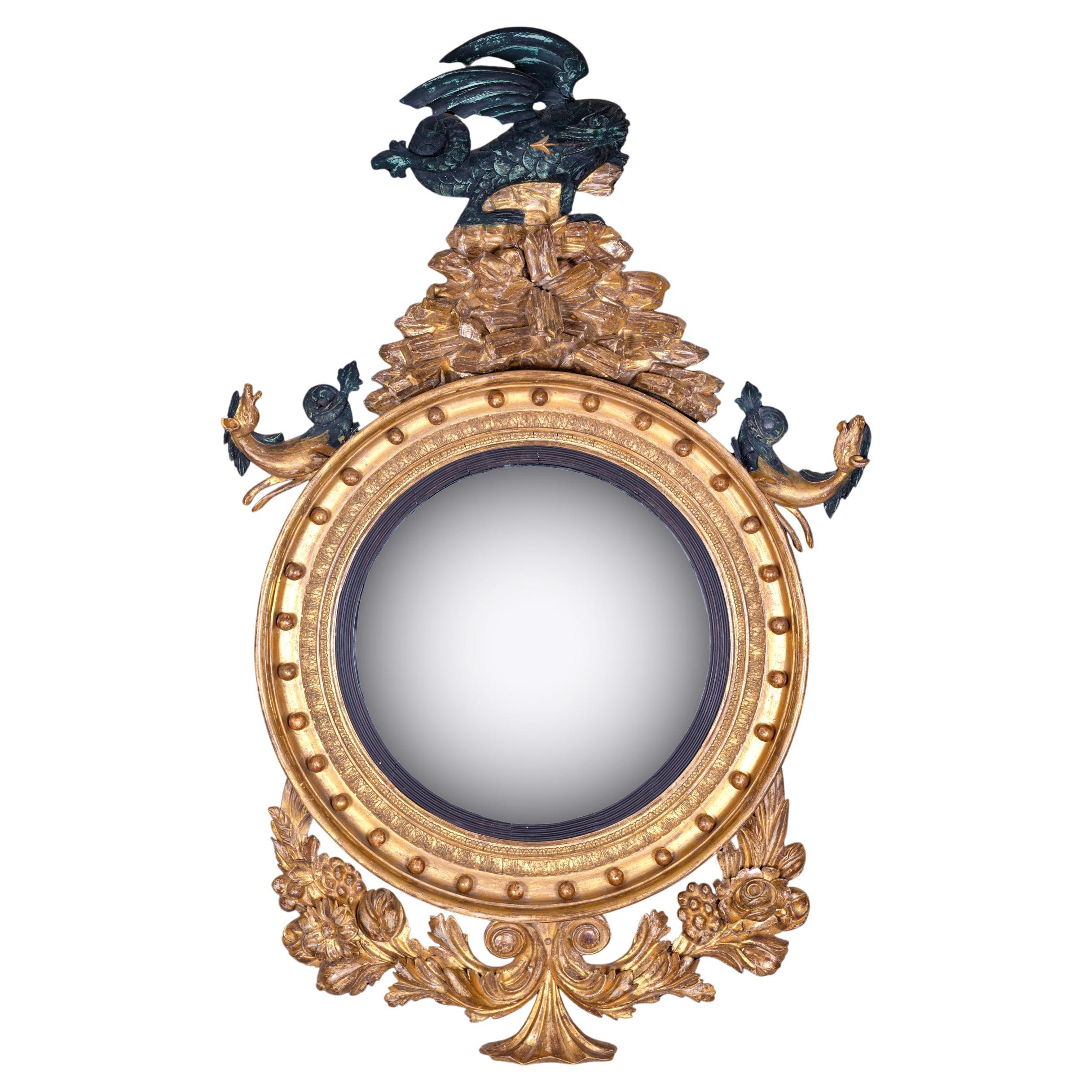 Early 19th Century English Convex Mirror
