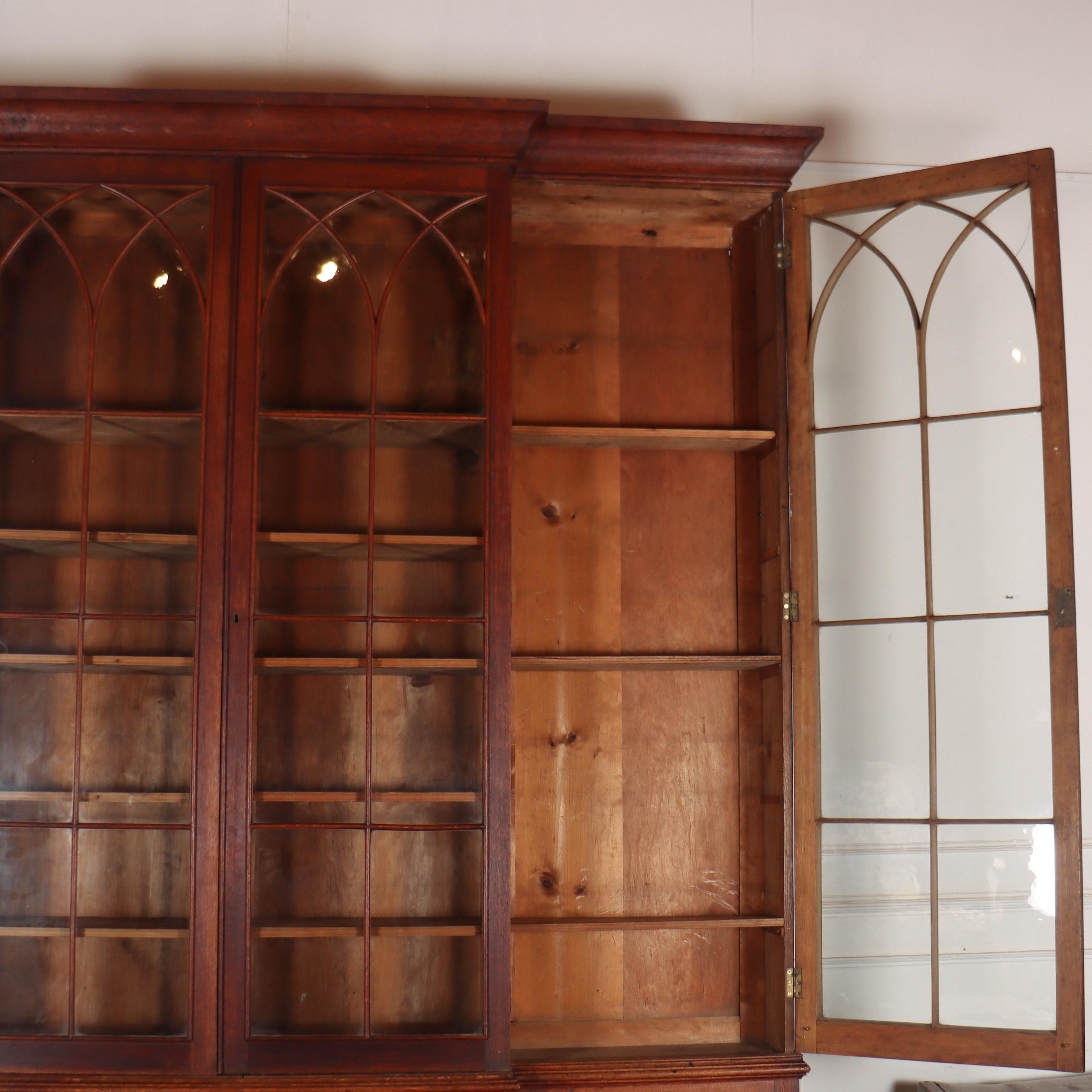 Early 19th Century English Country House Gothic Bookcase For Sale 9