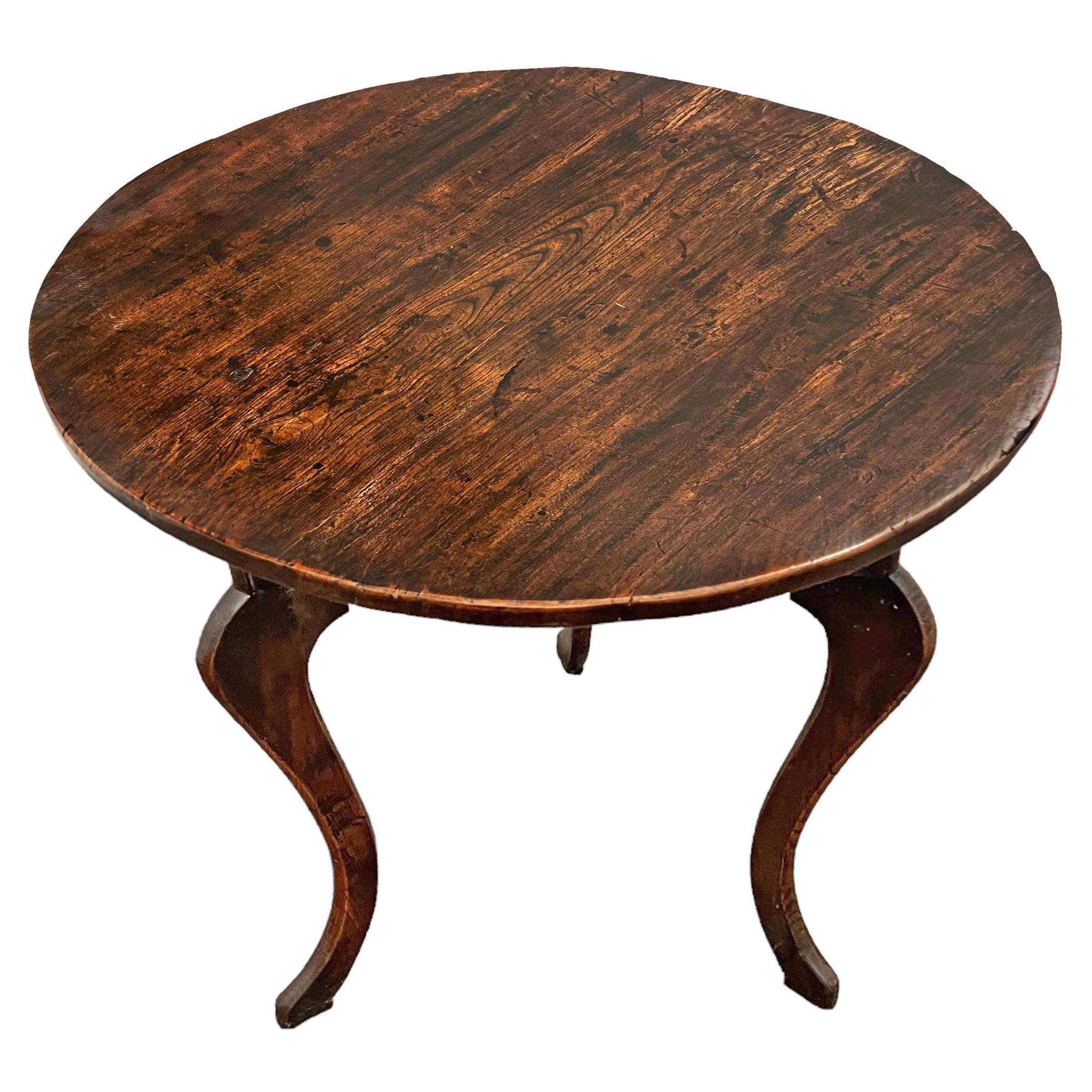 Elm Early 19th Century English Cricket Table