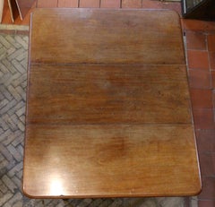 Early 19th Century English Double Gated Drop Side Dining Table