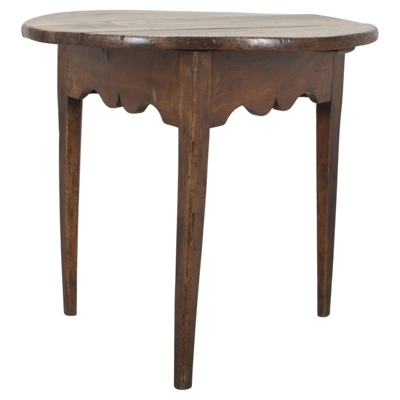 Early 19th Century English Elm Cricket Table For Sale