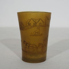 Early 19th Century, English Engraved Horn Cup