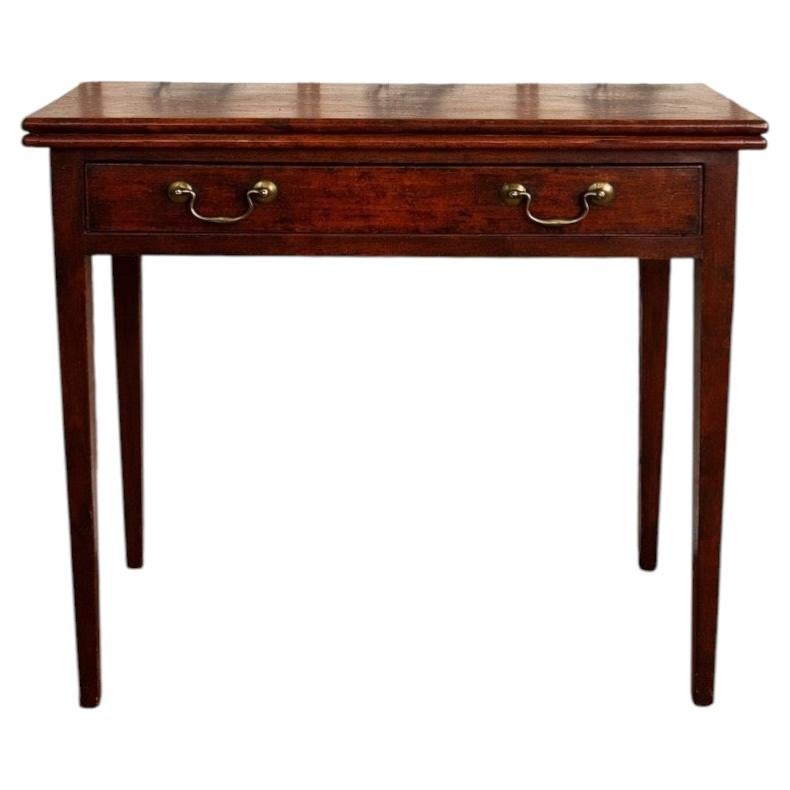 Early 19th Century English Fold Top Side / Games Table