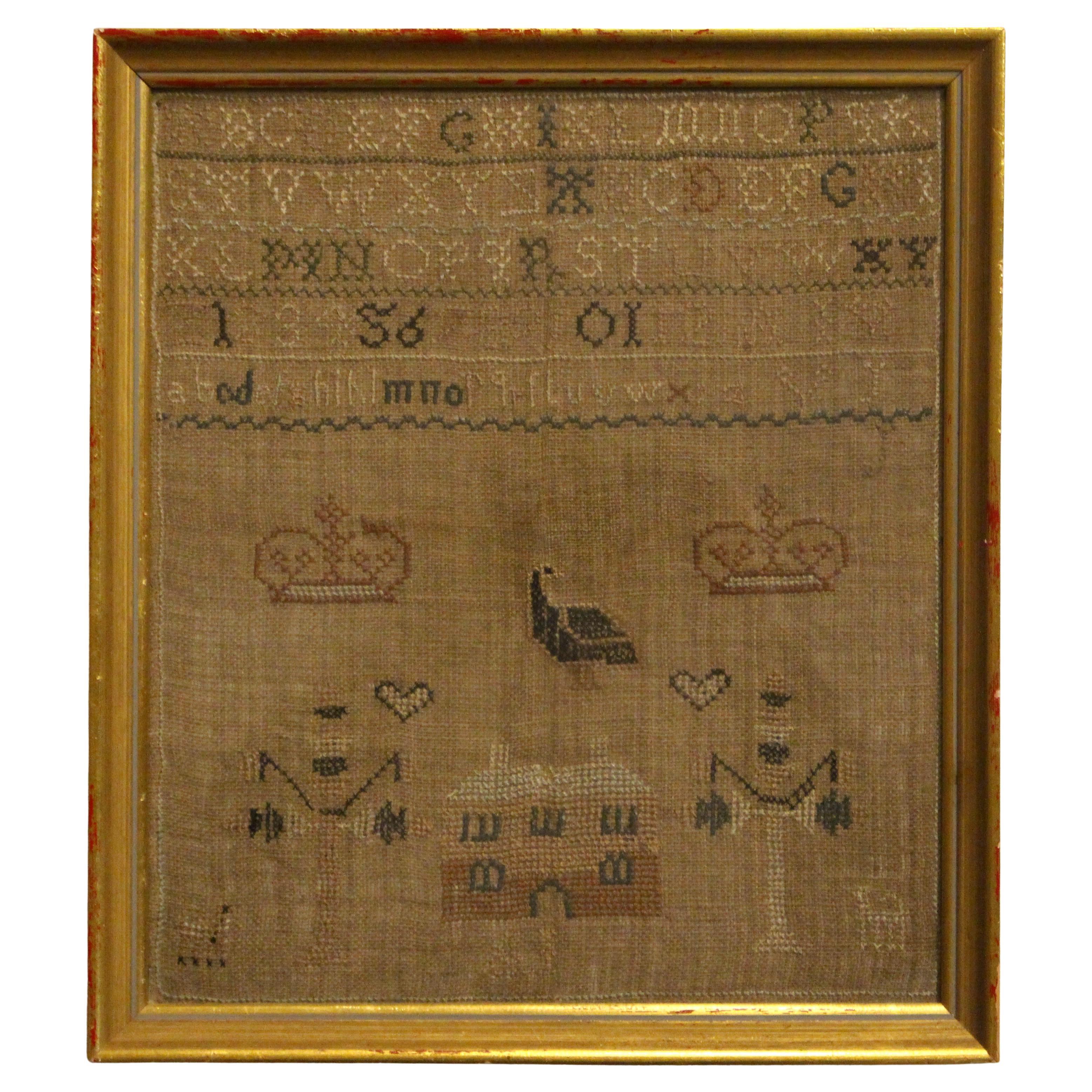 Early 19th Century English Framed Needlework