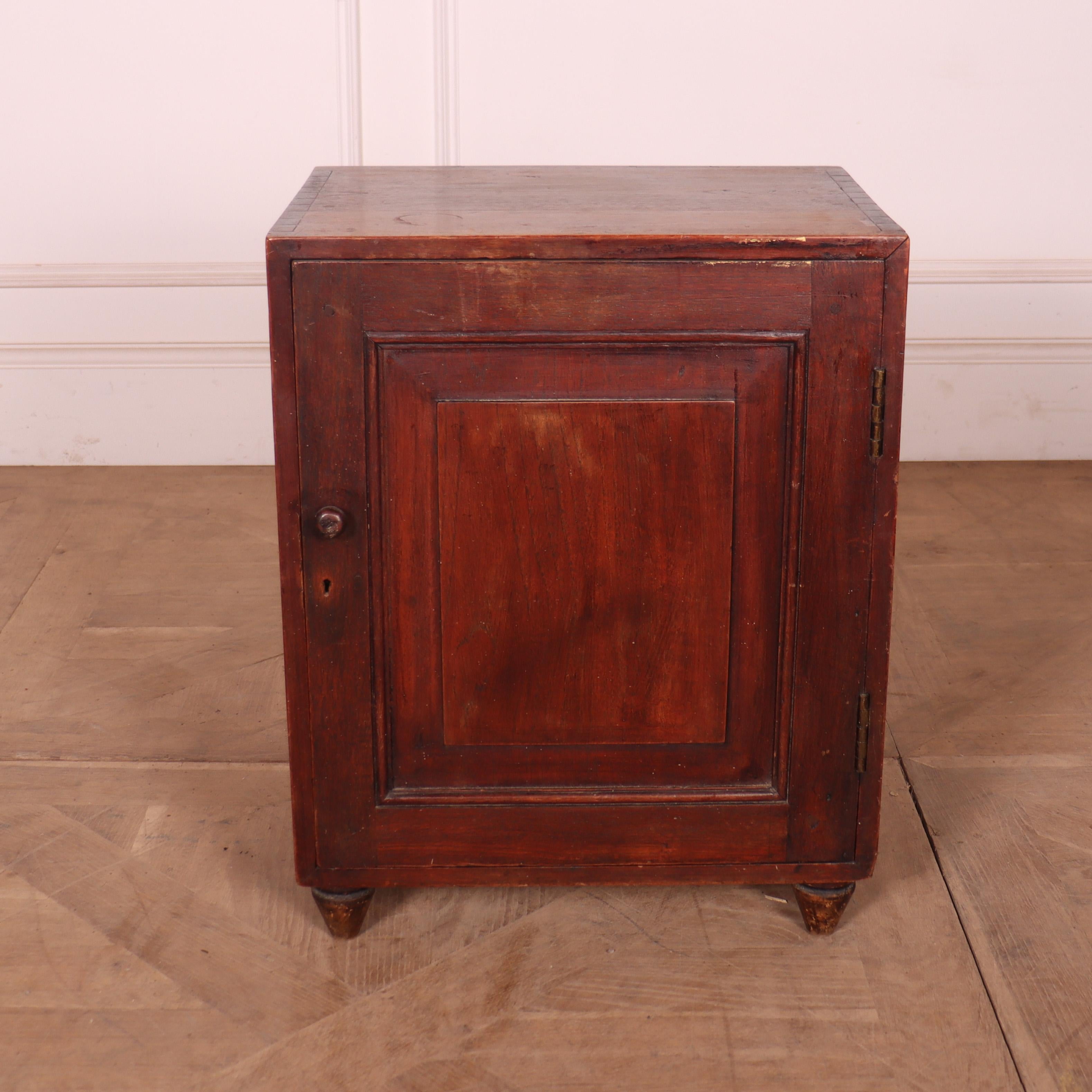 Polished Early 19th Century English Fruitwood Cupboard For Sale