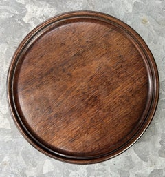 Sottobicchiere da vino o vassoio da cameriere inglese in mogano dell’epoca di Giorgio III, primi anni del XIX secolo