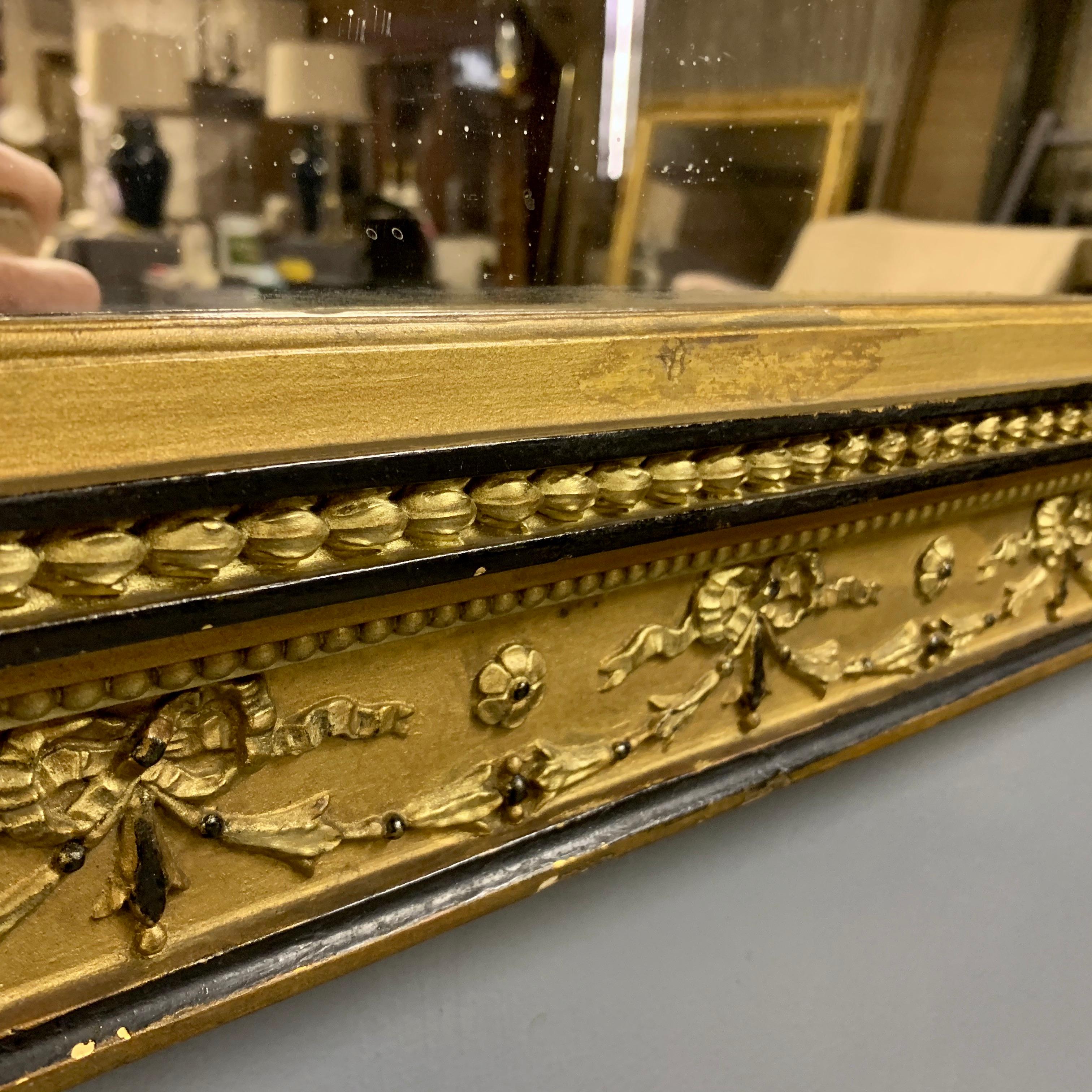 Early 19th Century English Gilt Pier Mirror with Original Mirror Glass 1