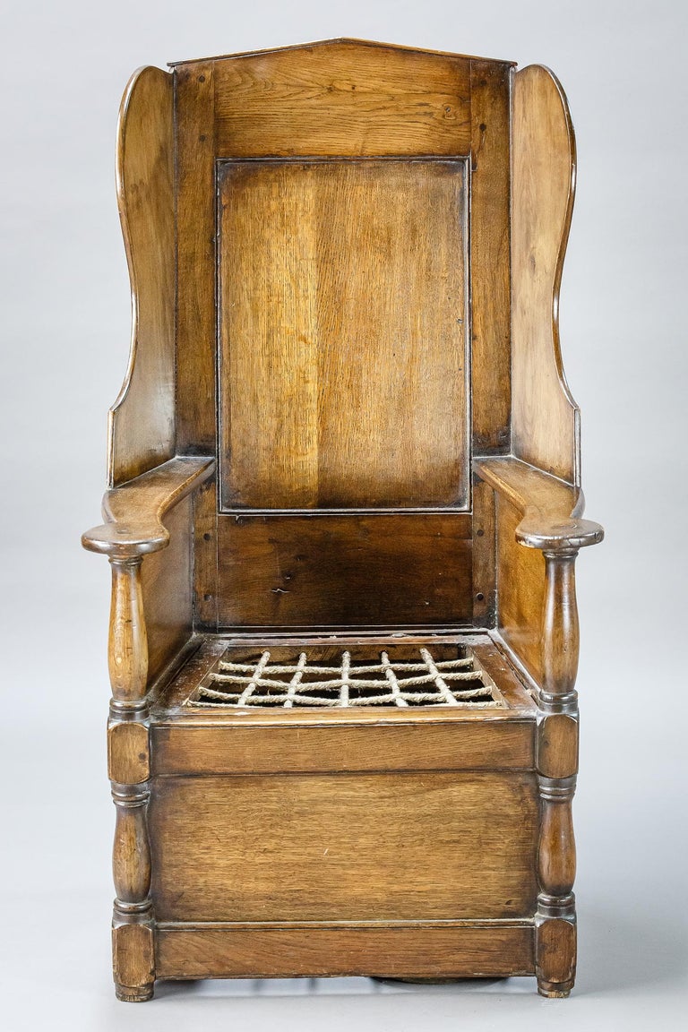 Early 19th Century English Gothic Lambing Chair at 1stDibs cane