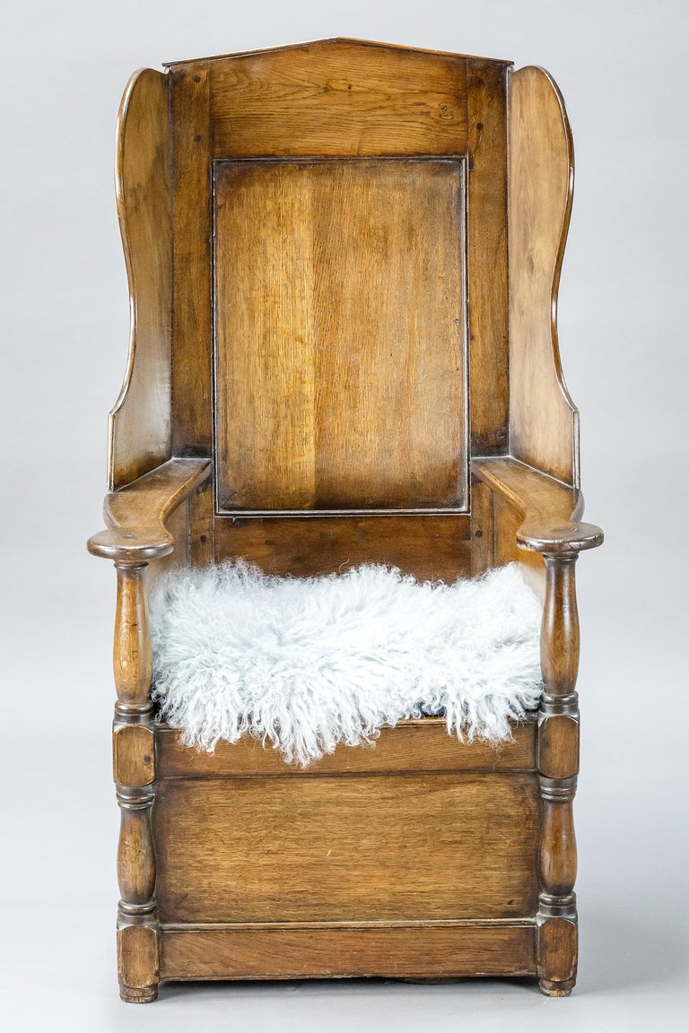 Early 19th Century English Gothic Lambing Chair at 1stDibs cane