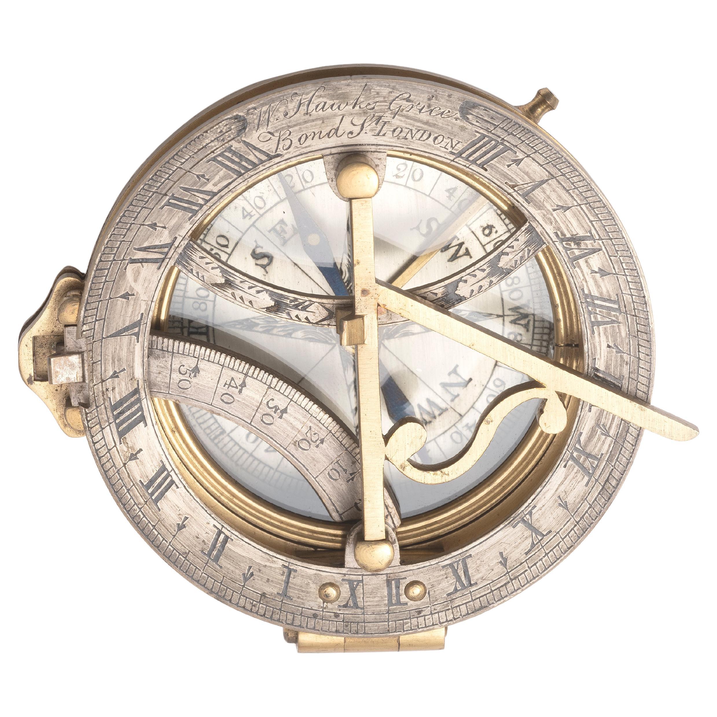 Georgien Sundial anglais du début du 19e siècle par William Hawks Grice London en vente