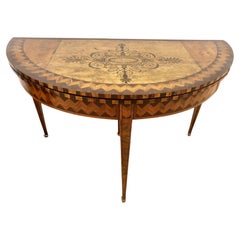 Early 19th Century English Inlaid Hepplewhite Card Table