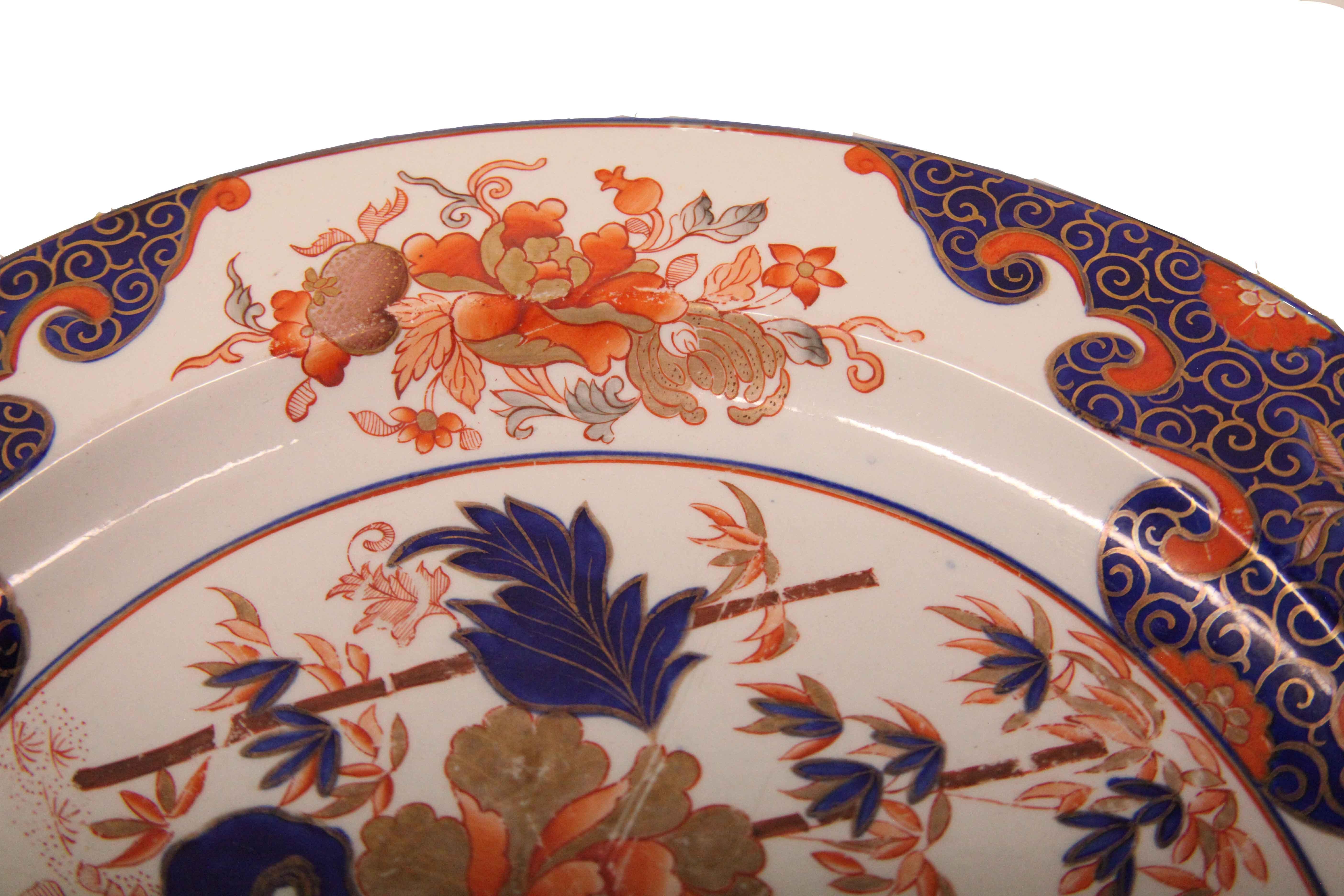 Early 19th Century English Ironstone Charger For Sale 3