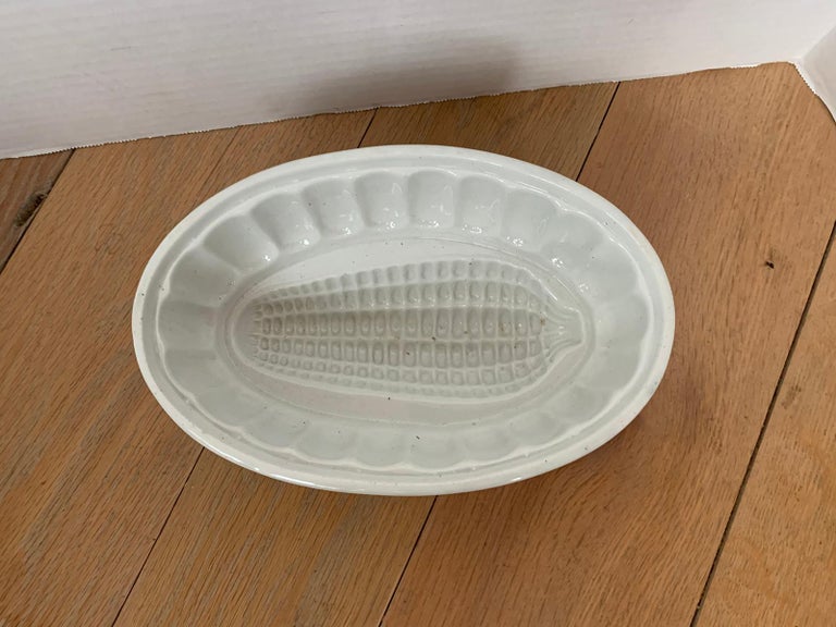 Early 19th Century English Ironstone Corn Cob Shaped Pudding or Jelly Mold For Sale at 1stDibs