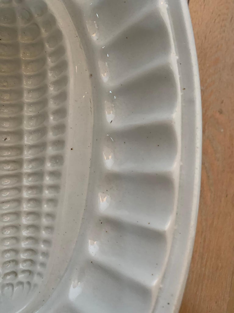 Early 19th Century English Ironstone Corn Cob Shaped Pudding or Jelly Mold For Sale at 1stDibs