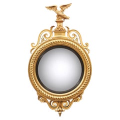 Early 19th Century English Large Bull’s Eye Convex Mirror