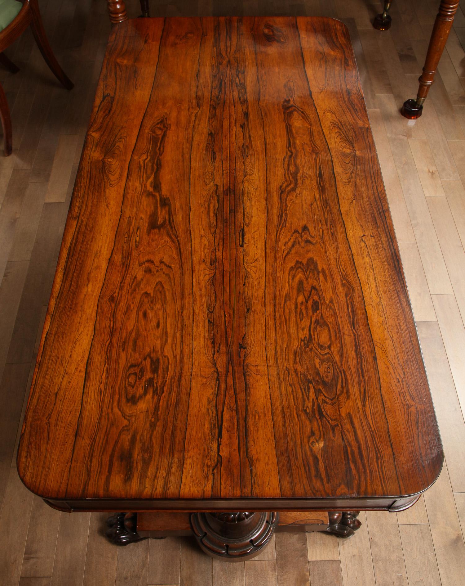 Early 19th Century English Library Table 8