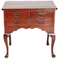 Early 19th Century English Lowboy of Walnut / Queen Anne-Style