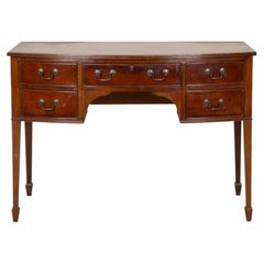 Early 19th Century English Mahogany Bow Front Desk