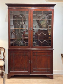 Early 19th Century English Mahogany Breakfront Bookcase