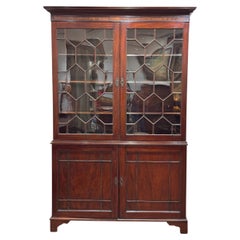 Early 19th Century English Mahogany Breakfront Bookcase