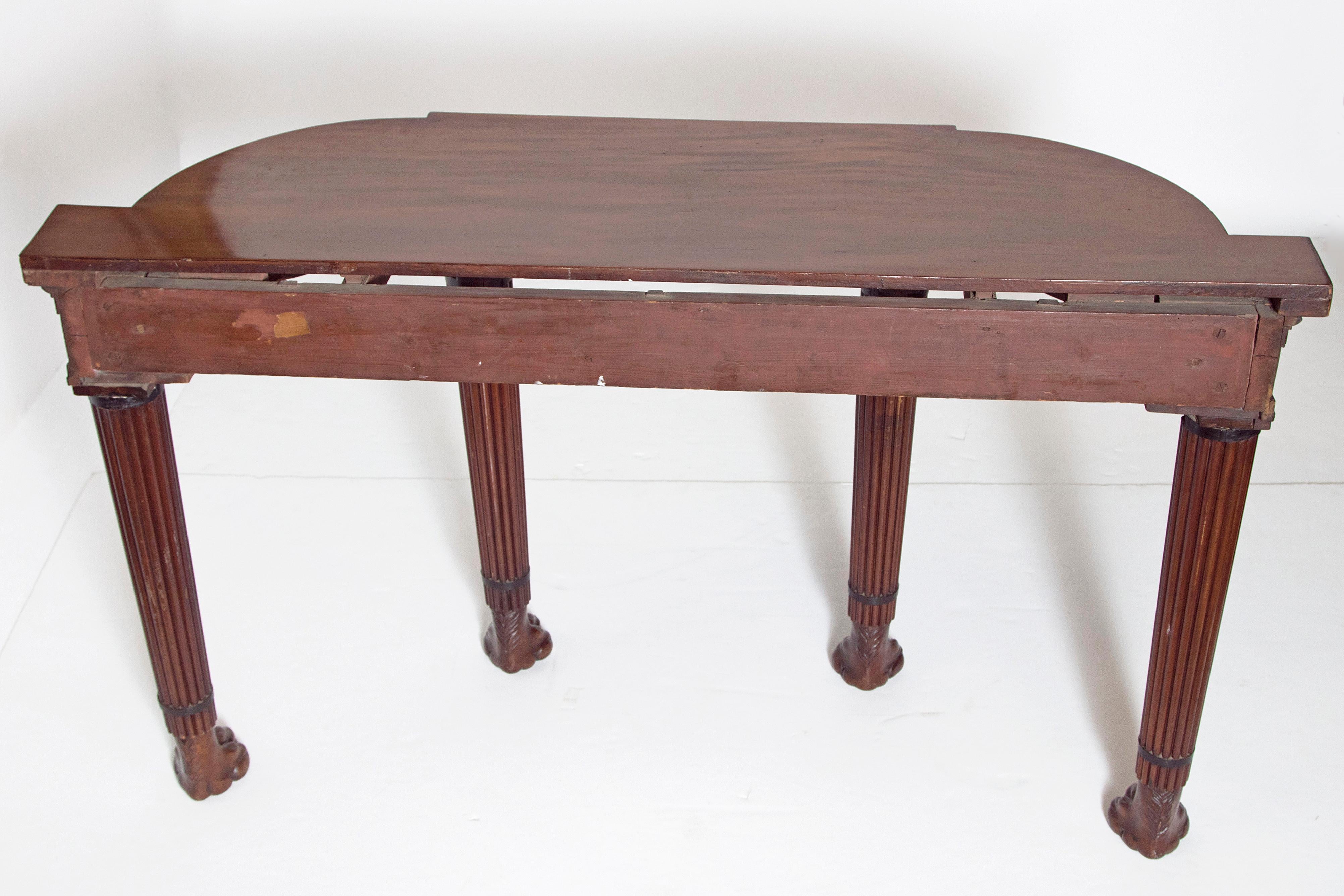 Early 19th Century English Mahogany Console Table 7