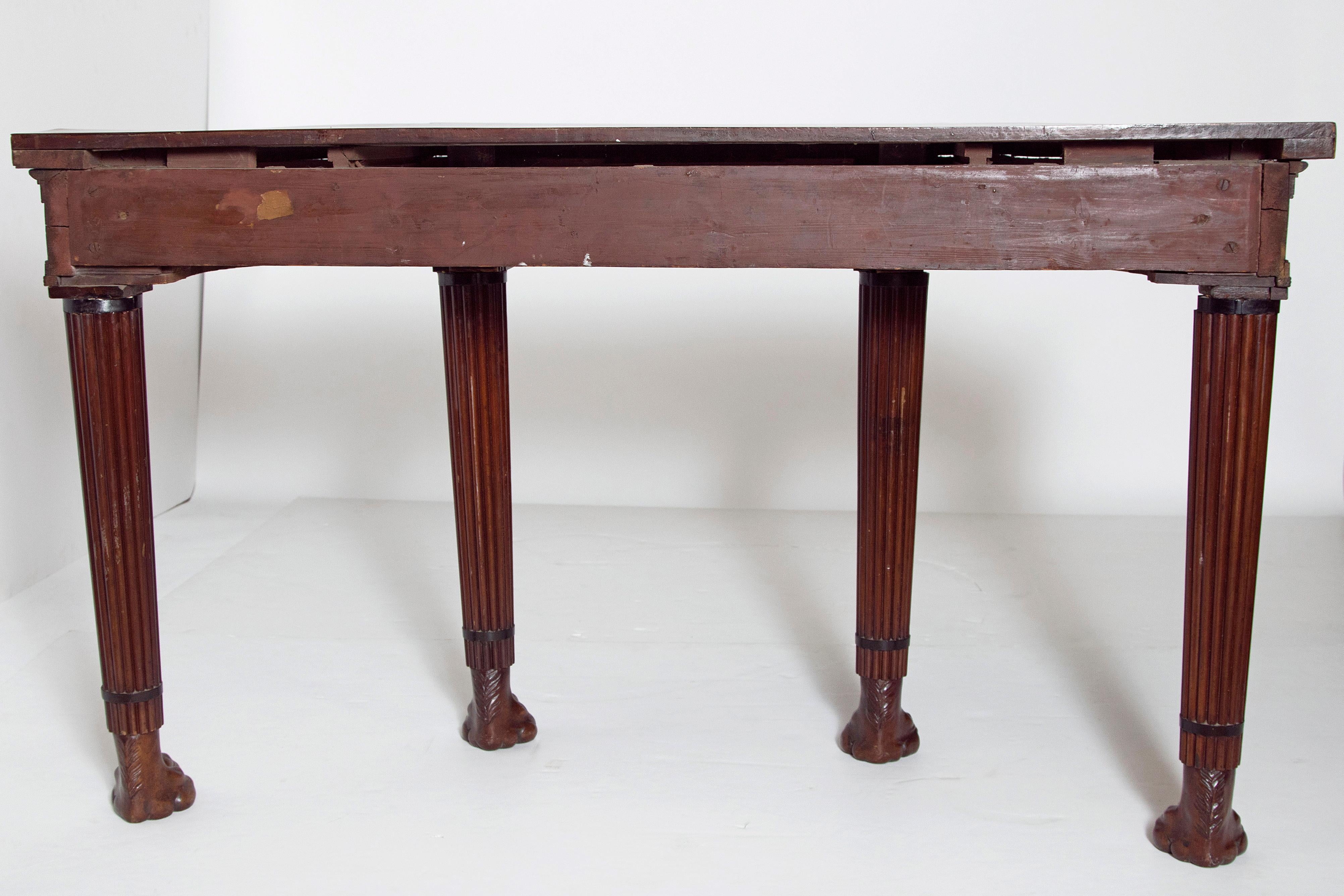 Early 19th Century English Mahogany Console Table 8