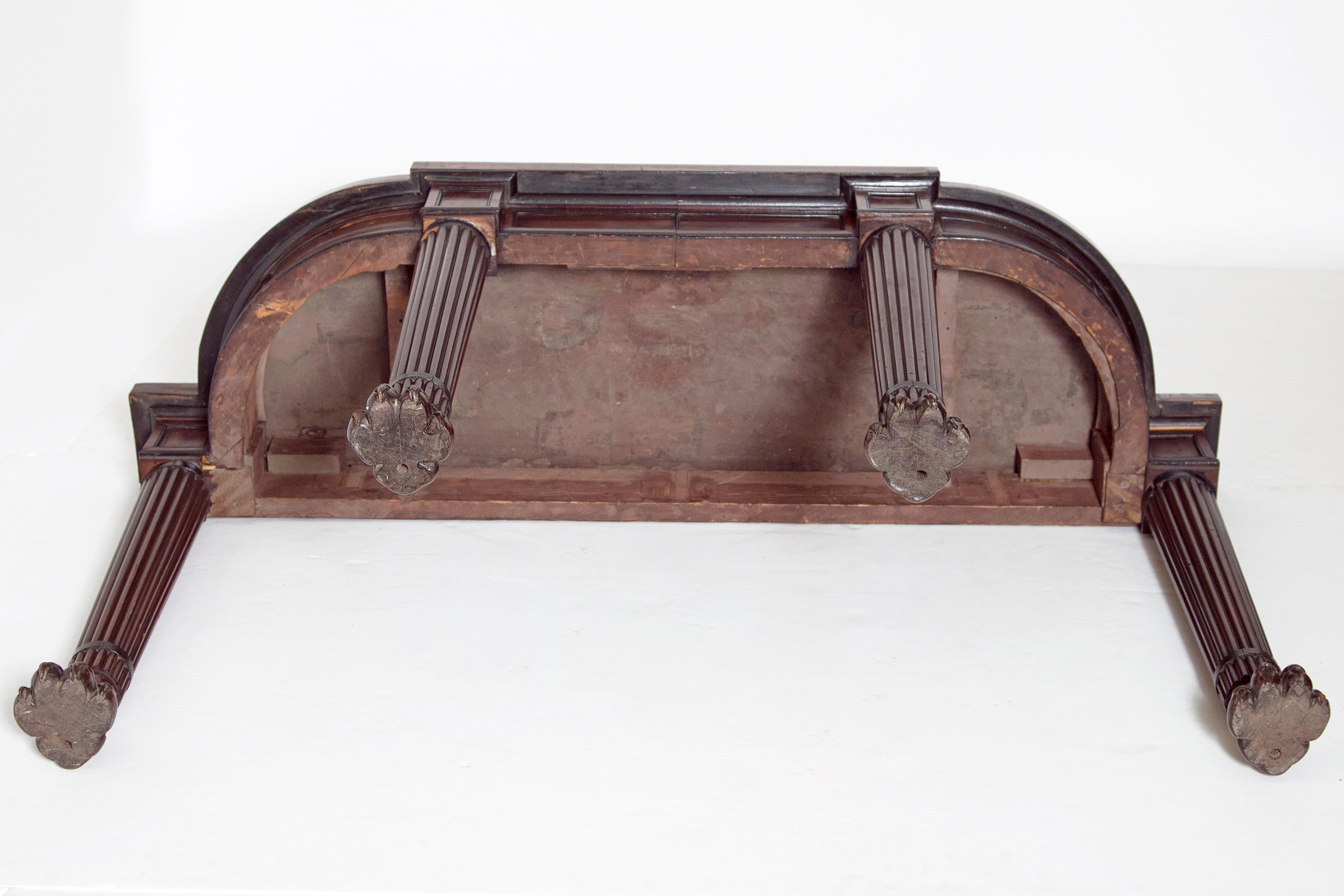 Early 19th Century English Mahogany Console Table 11