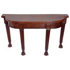 Early 19th Century English Mahogany Console Table