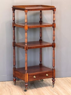 Early 19th Century English Mahogany Four-Tier Étagère