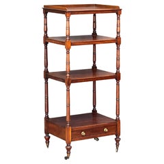 Englische vierstöckige Mahagoni-Etagere aus dem frühen 19.