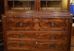 Early 19th Century, English Mahogany Secretaire Bookcase