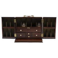 Early 19th Century English Mahogany Travel Apothecary Box, 1810-1820