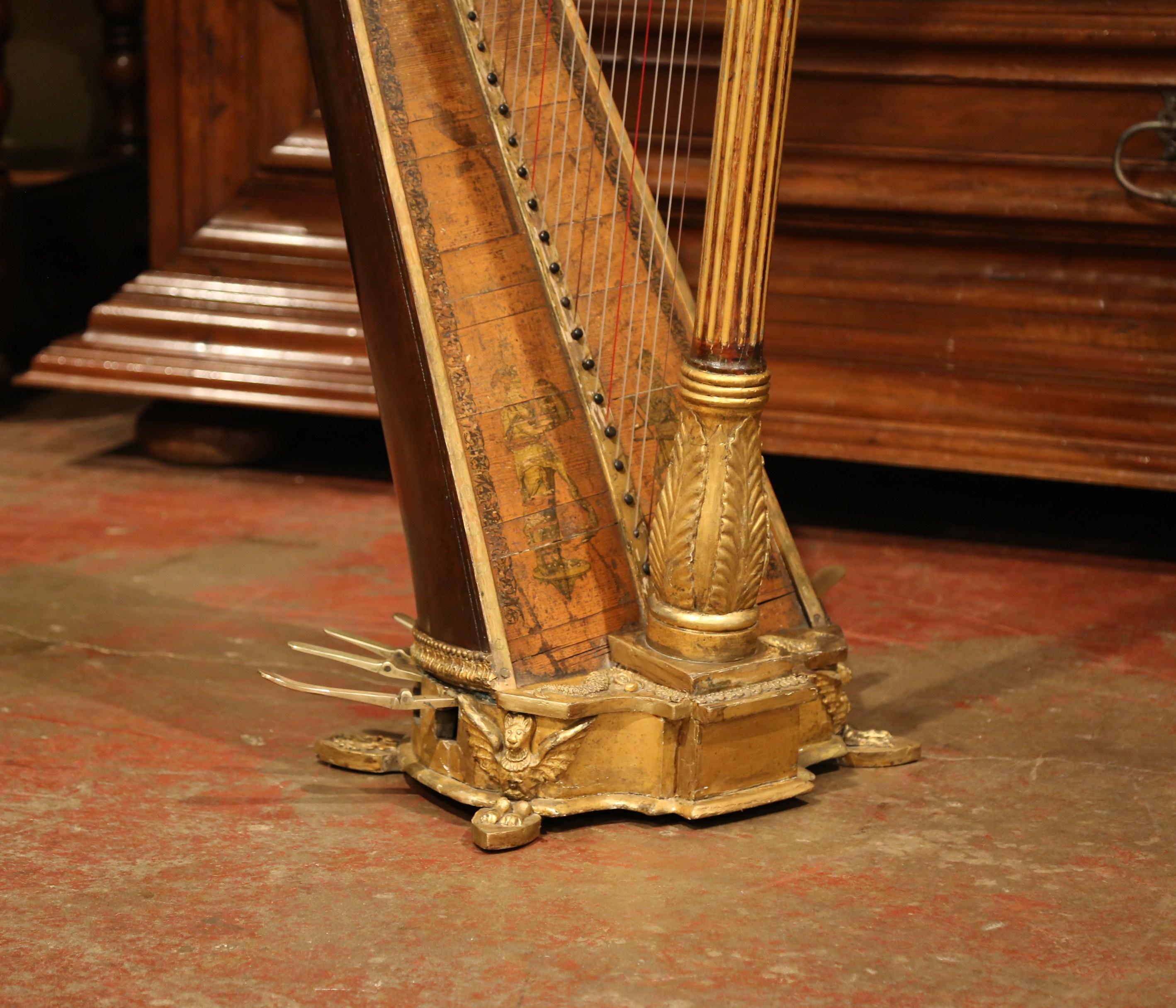 antique harp for sale