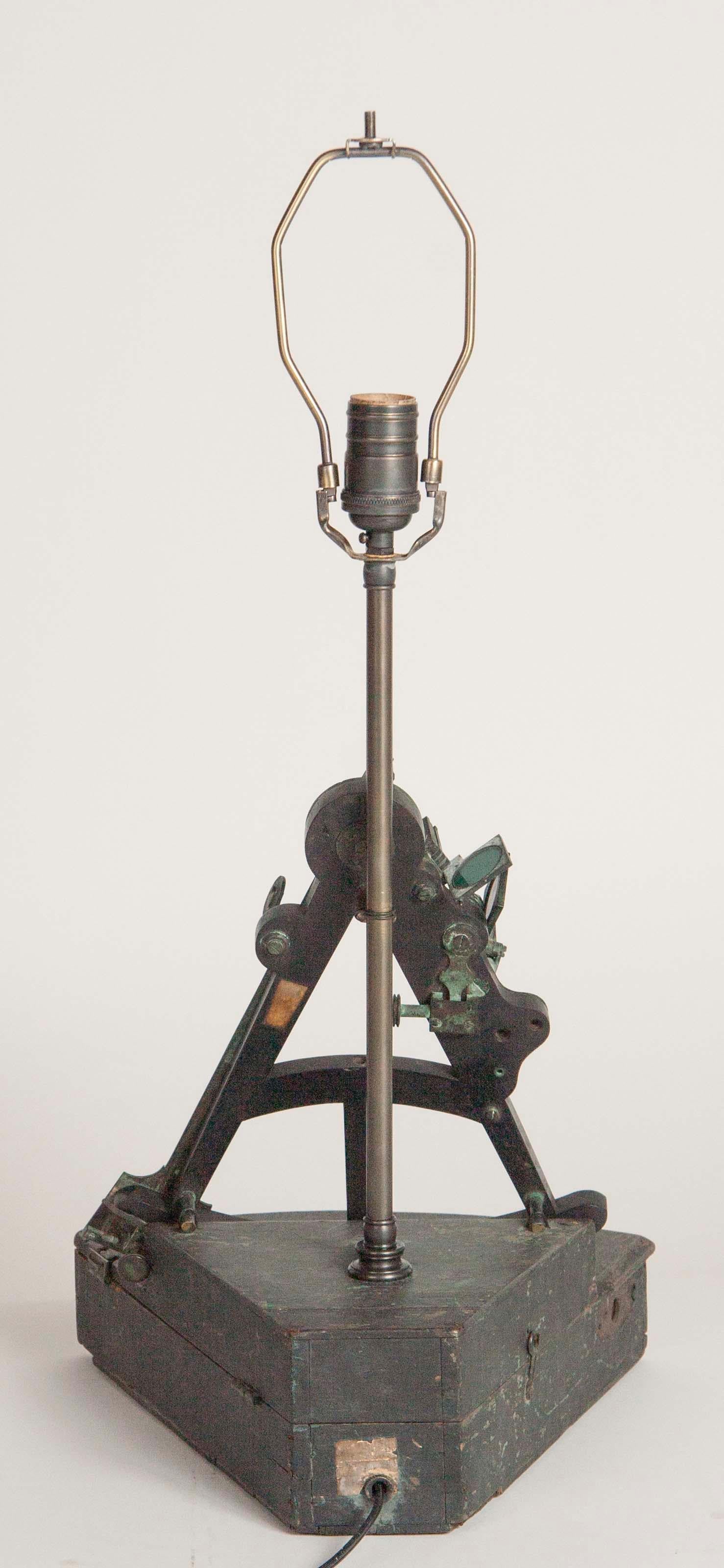 Early 19th Century English Maritime Octant now as Table Lamp 3