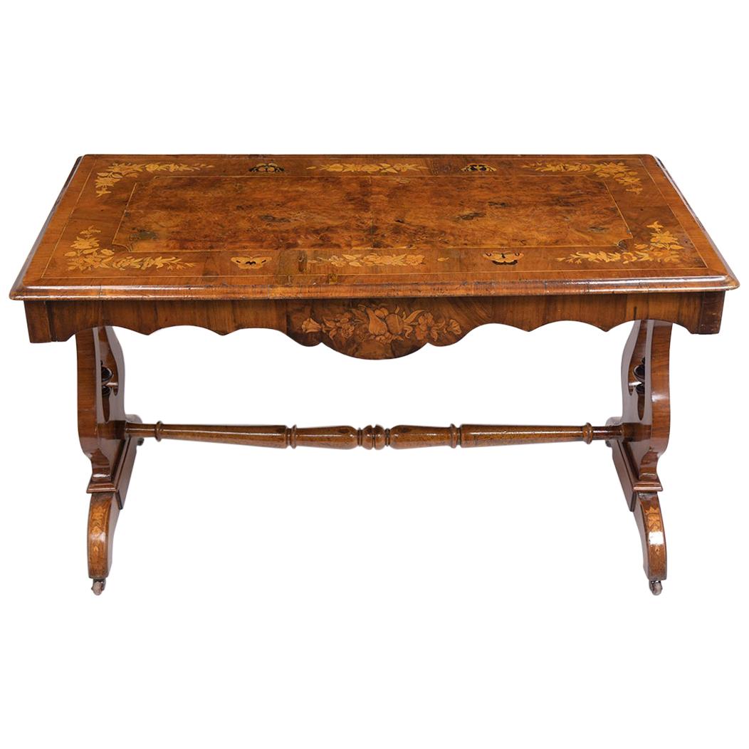 19th Century English Marquetry Table
