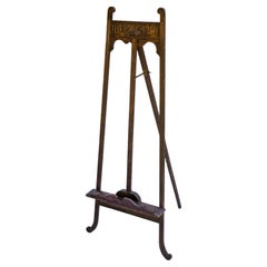 Early 19th Century English Oak Carved Easel