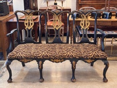 Early 19th Century English Paint and Parcel Gilt Settee
