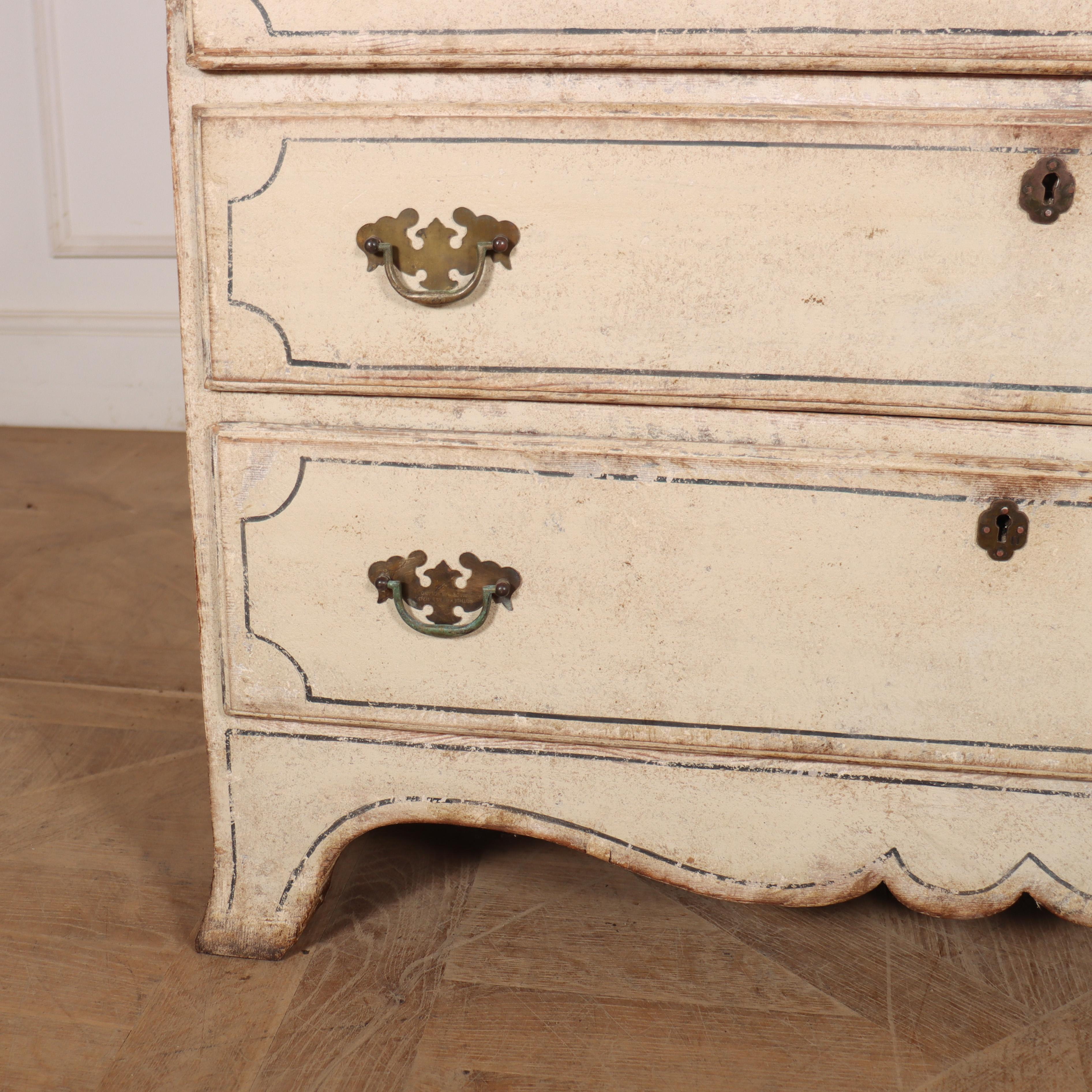 George III Early 19th Century English Painted Bureau