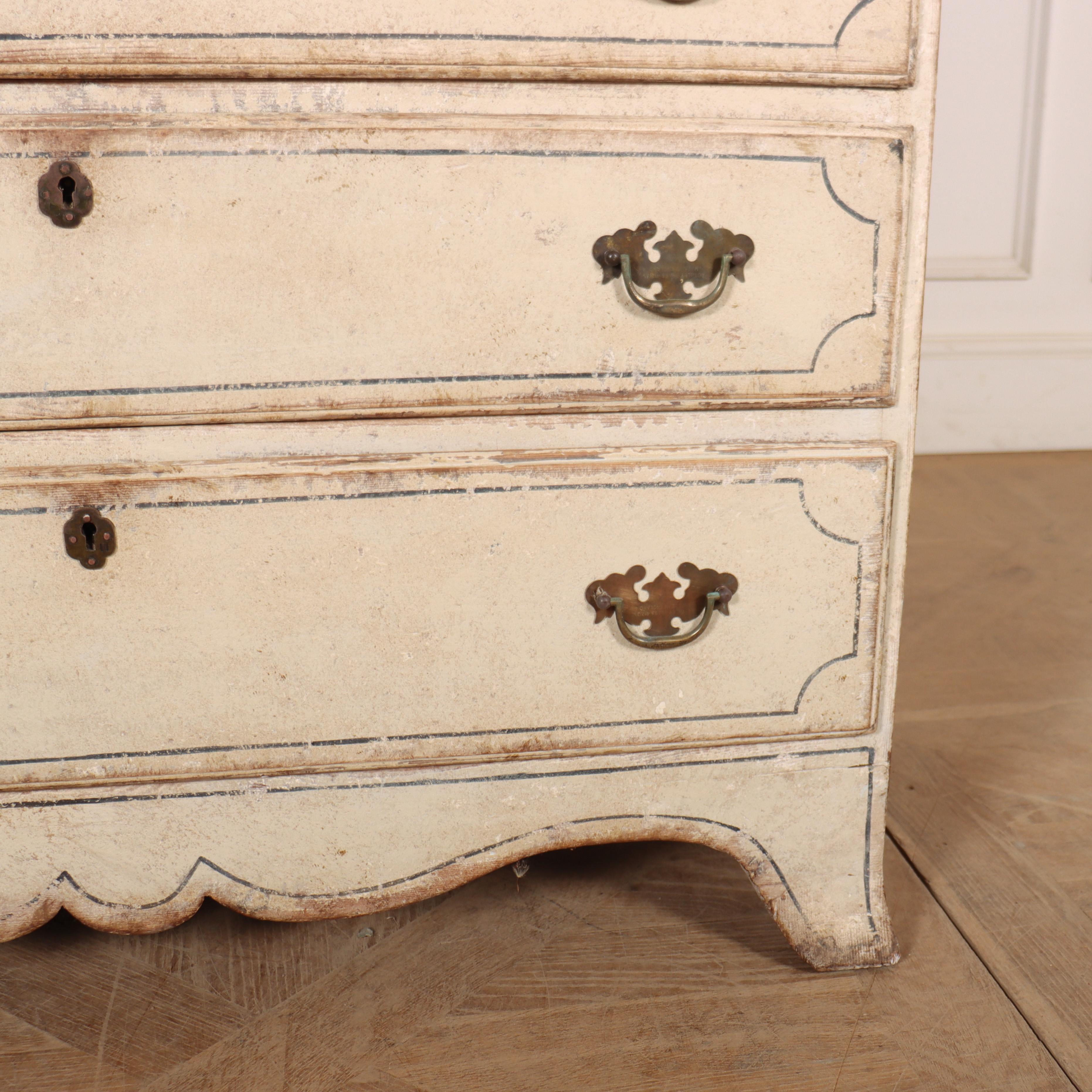 Early 19th Century English Painted Bureau In Good Condition In Leamington Spa, Warwickshire