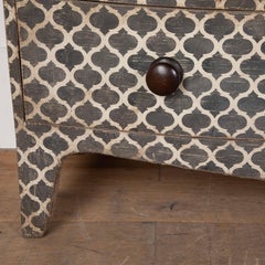 Commode anglaise à motifs du début du 19e siècle