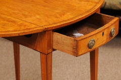 Early 19th Century English Pembroke Table in Satinwood