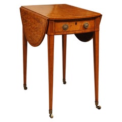 Early 19th Century English Pembroke Table in Satinwood