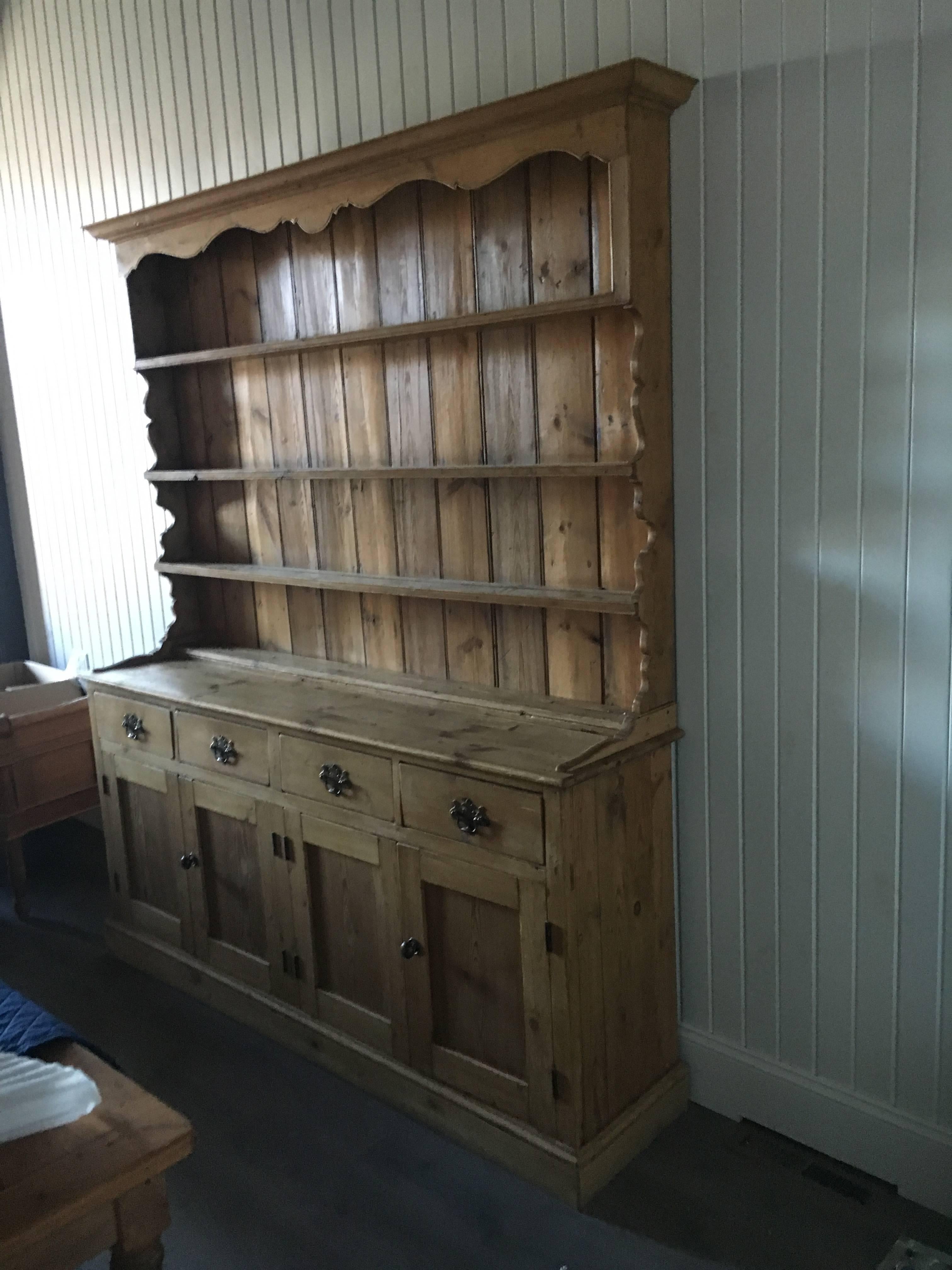Early 19th Century English Pine Welsh Dresser 2