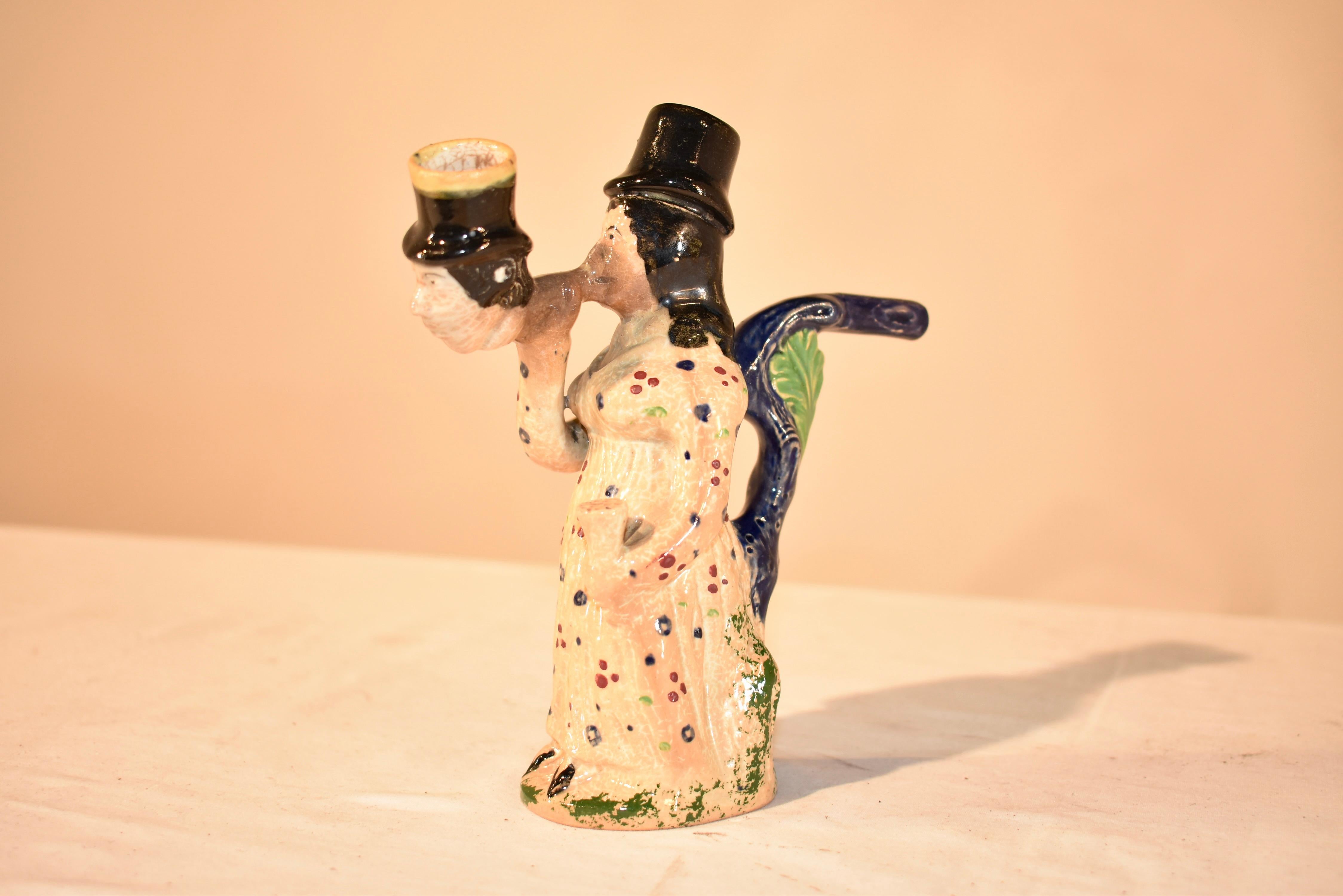 Georgian Early 19th Century English Prattware Pipe