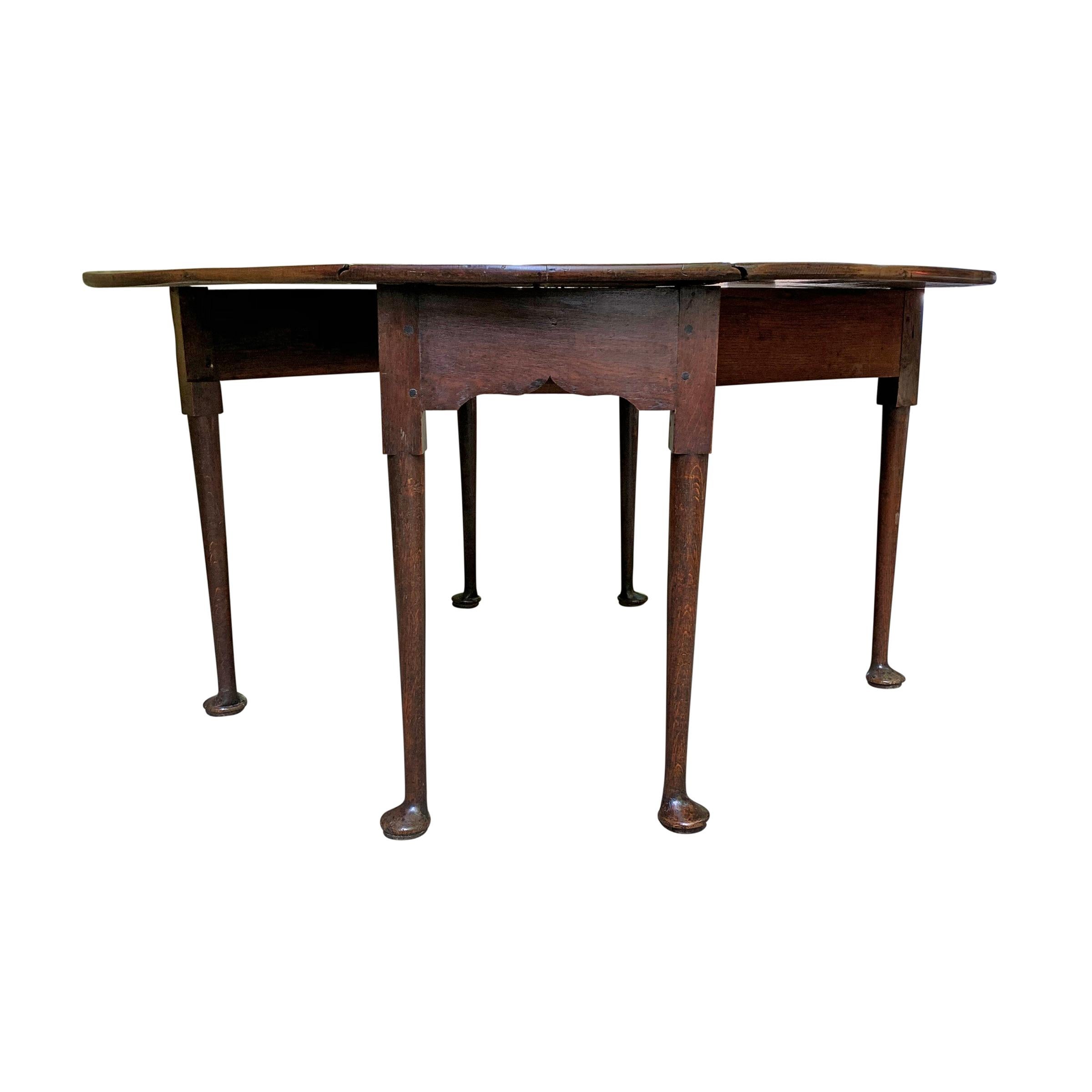British Early 19th Century English Queen Anne Gate-Leg Table