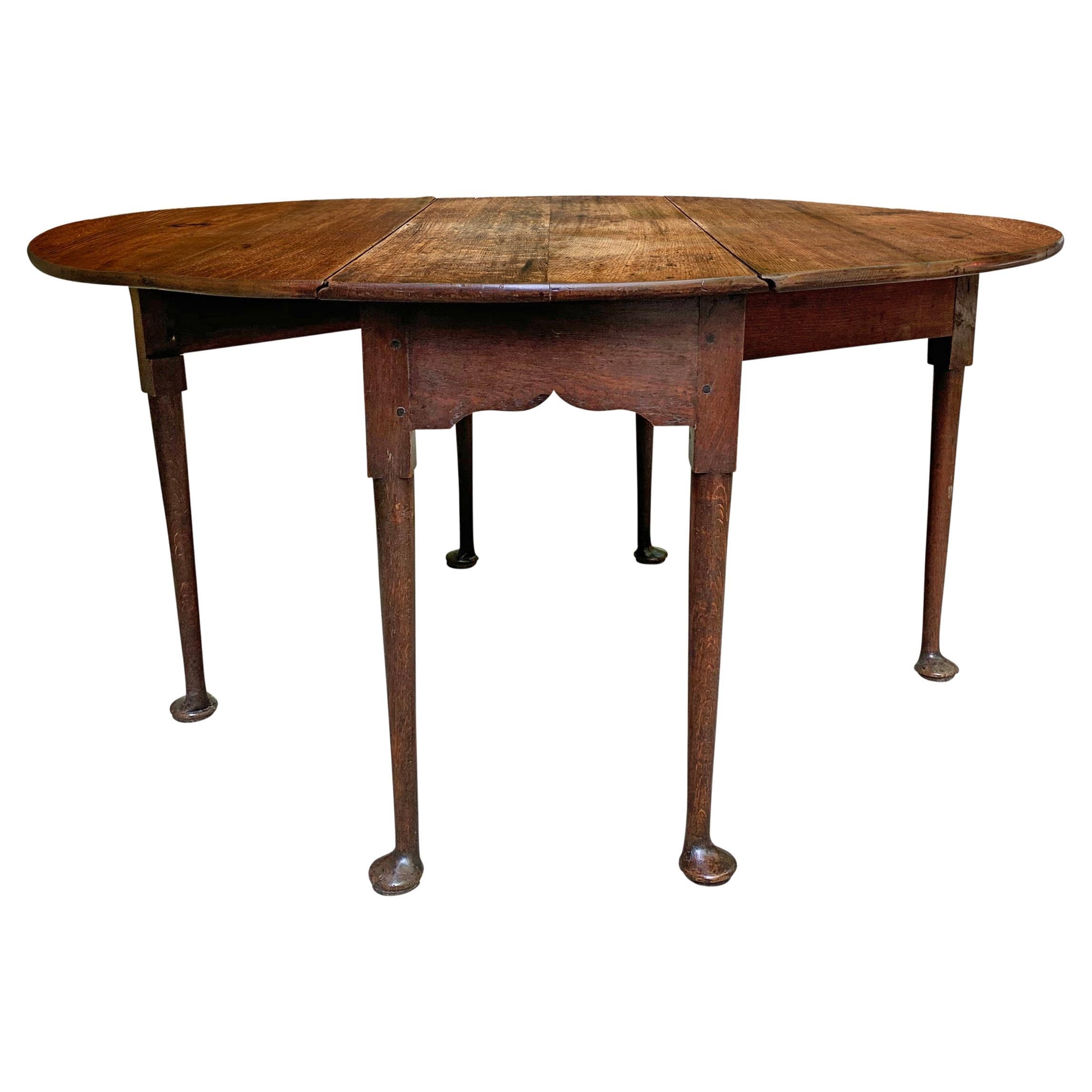 Early 19th Century English Queen Anne Gate-Leg Table