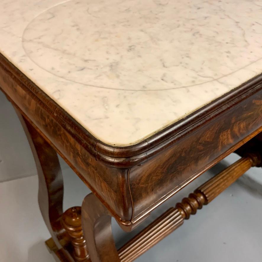 Early 19th Century English Regency Dressing Table with Original Marble 4