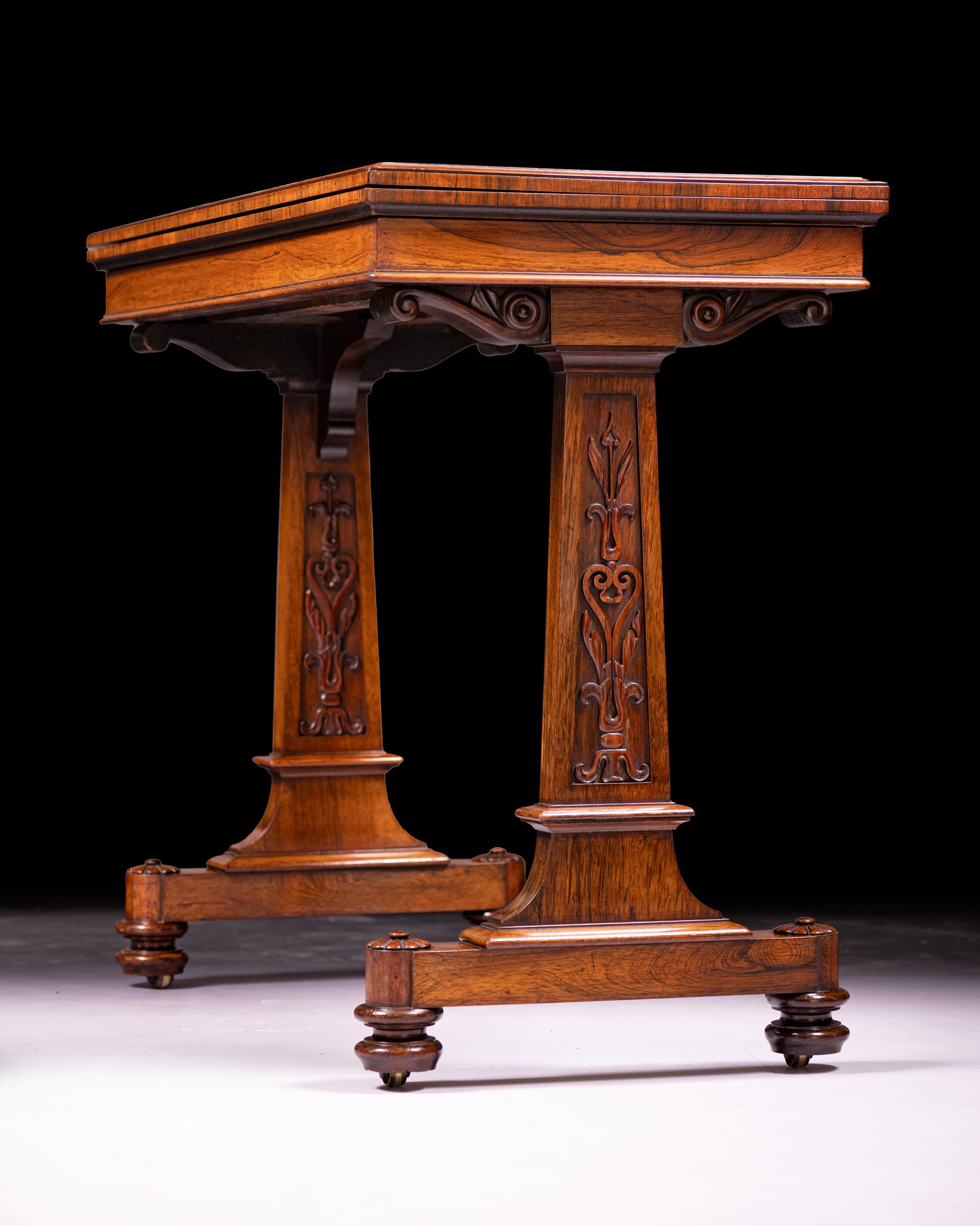 Englischer Regency-Spieltisch aus dem frühen 19. Jahrhundert von T & G Seddon im Angebot 5