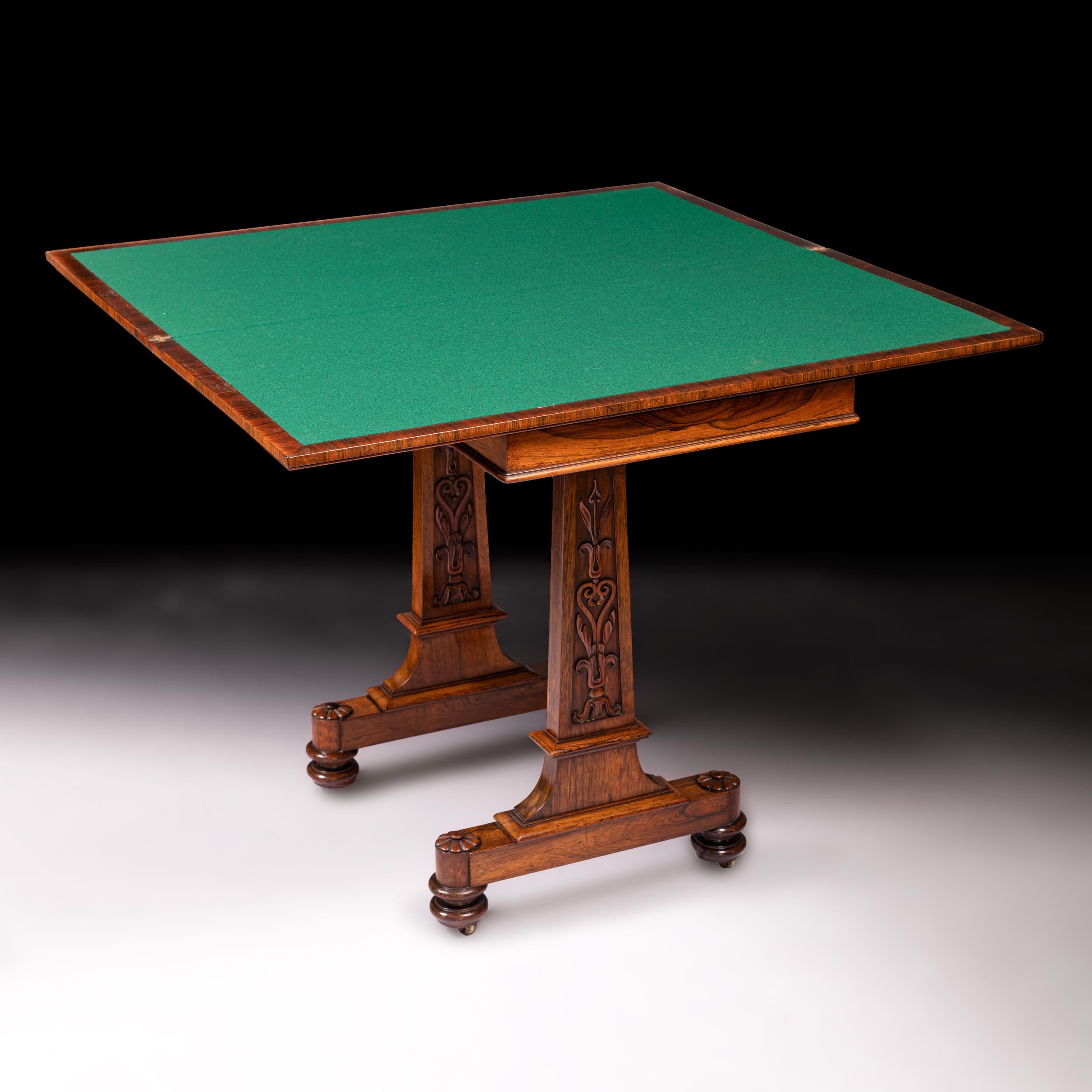Englischer Regency-Spieltisch aus dem frühen 19. Jahrhundert von T & G Seddon im Angebot 3