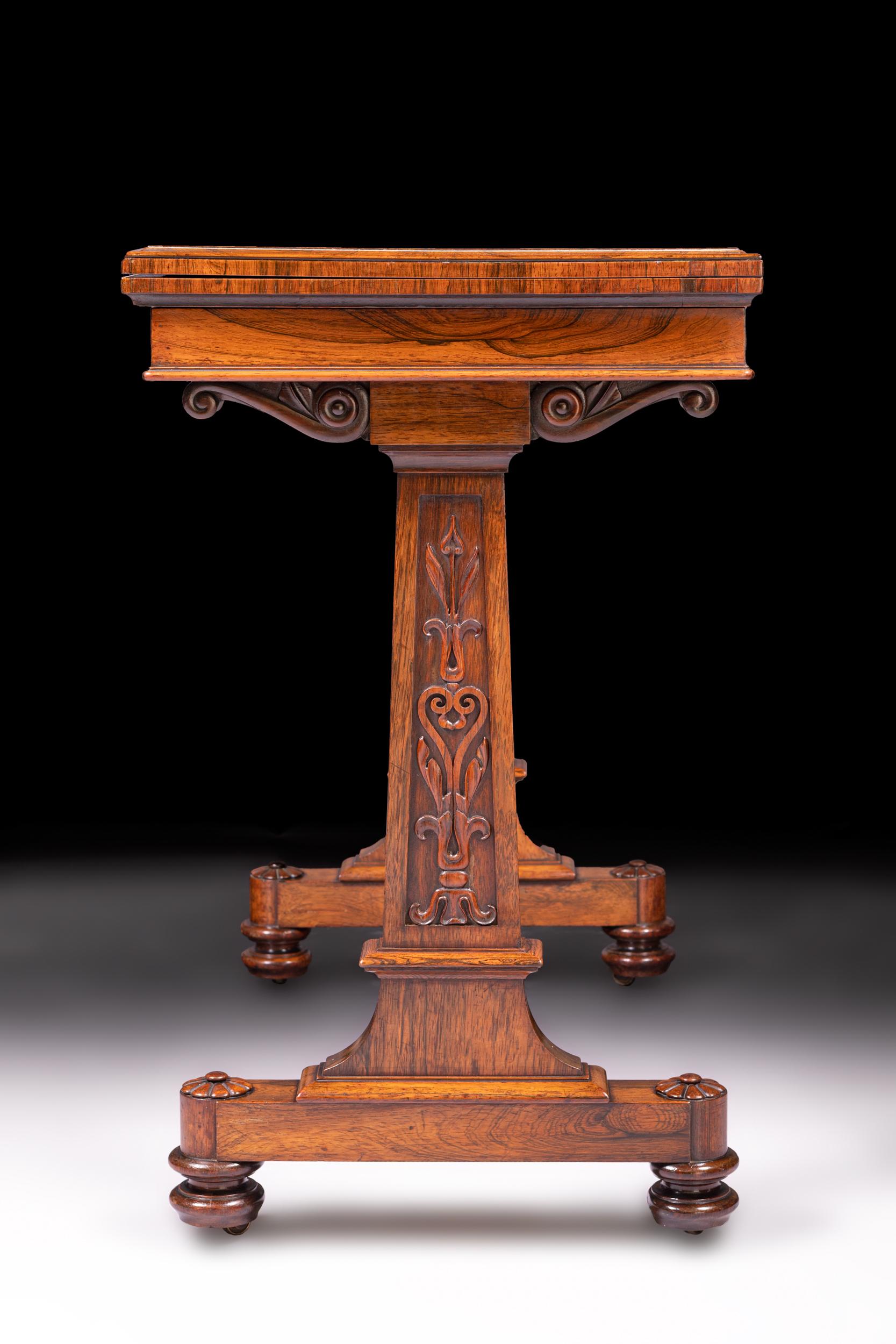 Englischer Regency-Spieltisch aus dem frühen 19. Jahrhundert von T & G Seddon im Angebot 4
